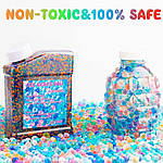 Гідрогелеві Кульки Орбізи 50000 Штук Зростаючі у Воді 7-8 мм в Каністрі Різнокольорові, фото 4