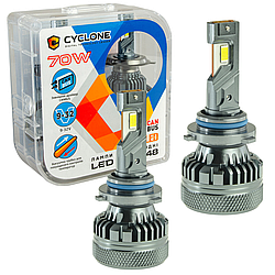 Автомобільні світлодіодні LED лампи у фару головного світла CYCLONE LED HB4 5500K 18000Lm type 48 12-32V 70W