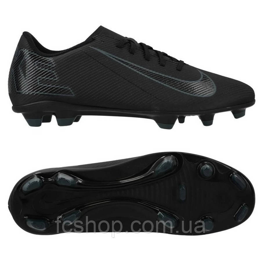 Футбольні бутси Nike MERCURIAL VAPOR 16 CLUB FG/MG FQ8441-002, Чорний, Розмір (EU) — 40