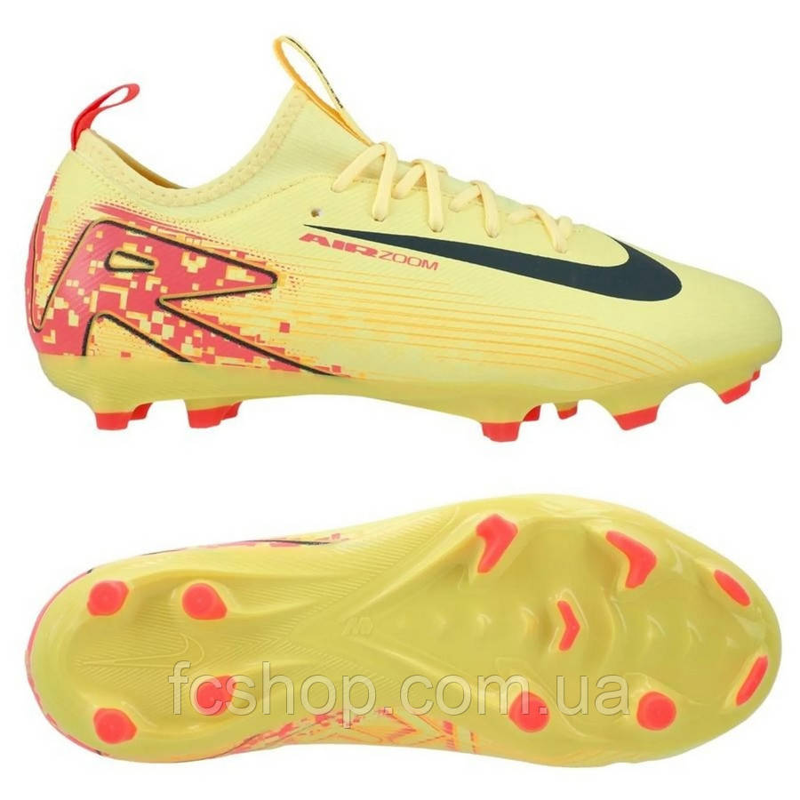 Дитячі футбольні бутси Nike Air Zoom Mercurial Vapor 16 Academy x Mbappe MG Junior FQ8394-800, Жовтий,