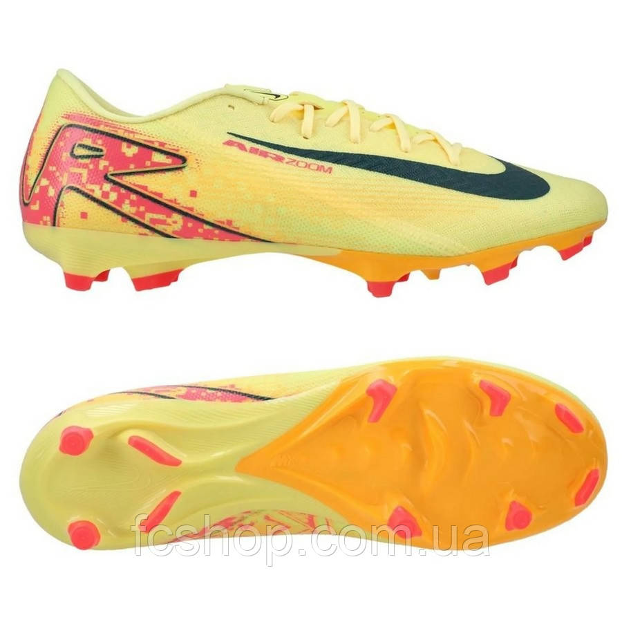 Футбольні бутси Nike Air Zoom Mercurial Vapor 16 Academy x Mbappe MG FQ8377-800, Жовтий, Розмір (EU) — 44.5