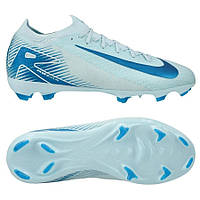 Дитячі футбольні бутси Nike Air Zoom Mercurial Vapor 16 Pro FG Junior HF5448-400, Блакитний, Розмір (EU) — 35