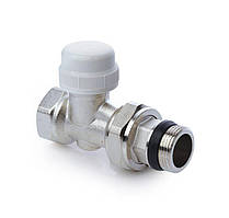 Термостатичний радіаторний клапан EUROPRODUCT прямий 1/2" з американкою