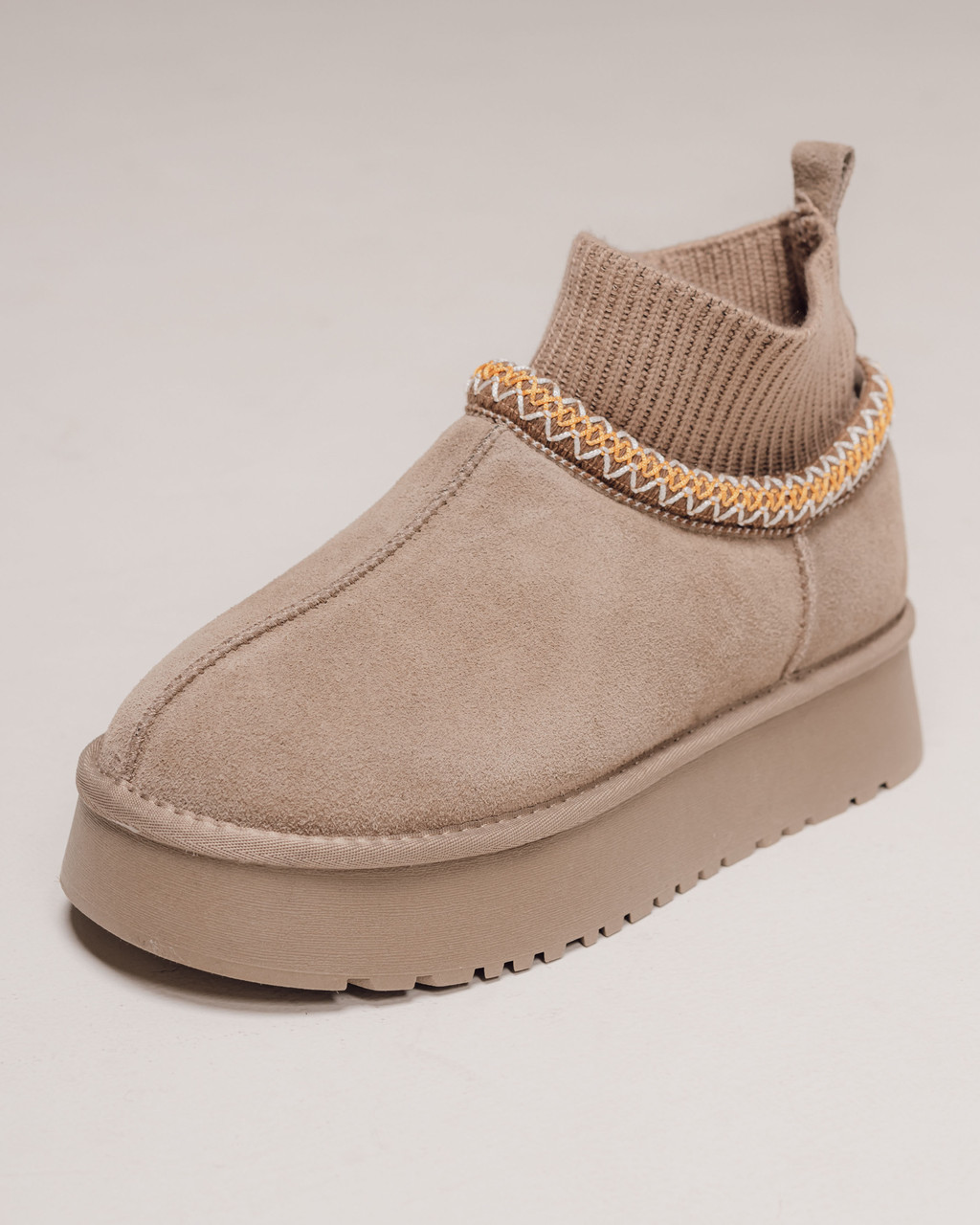 Уги короткі з носком Lola Andy 8820 36 візон замша шерсть