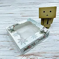 Коробка з віконцем 12х12х3 см кольорова 10 шт.