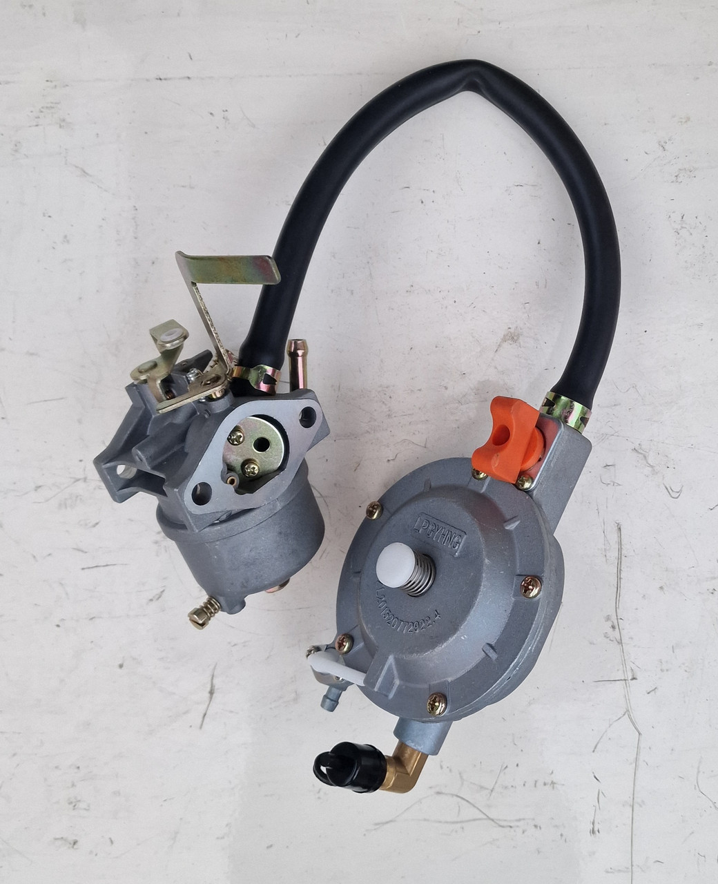 Карбюратор MZ 175/EF-2700/2600 кріплення 49 мм. дифузор 20 мм з газовим редуктором генератор 4 т, мотоблок, фото 1