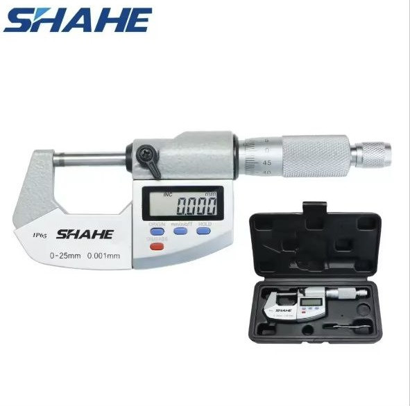 Мікрометр цифровий Shahe 5203-25 (0-25 мм; ±0,003 мм) IP65, фото 1