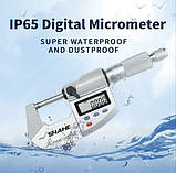 Мікрометр цифровий Shahe 5203-25 (0-25 мм; ±0,003 мм) IP65, фото 2