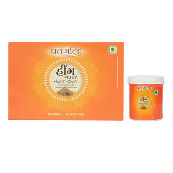Індійська приправа для м'яса та риби HING 25 GM. PATANJALI АСАФЕТИДА, порошок для покращення травлення