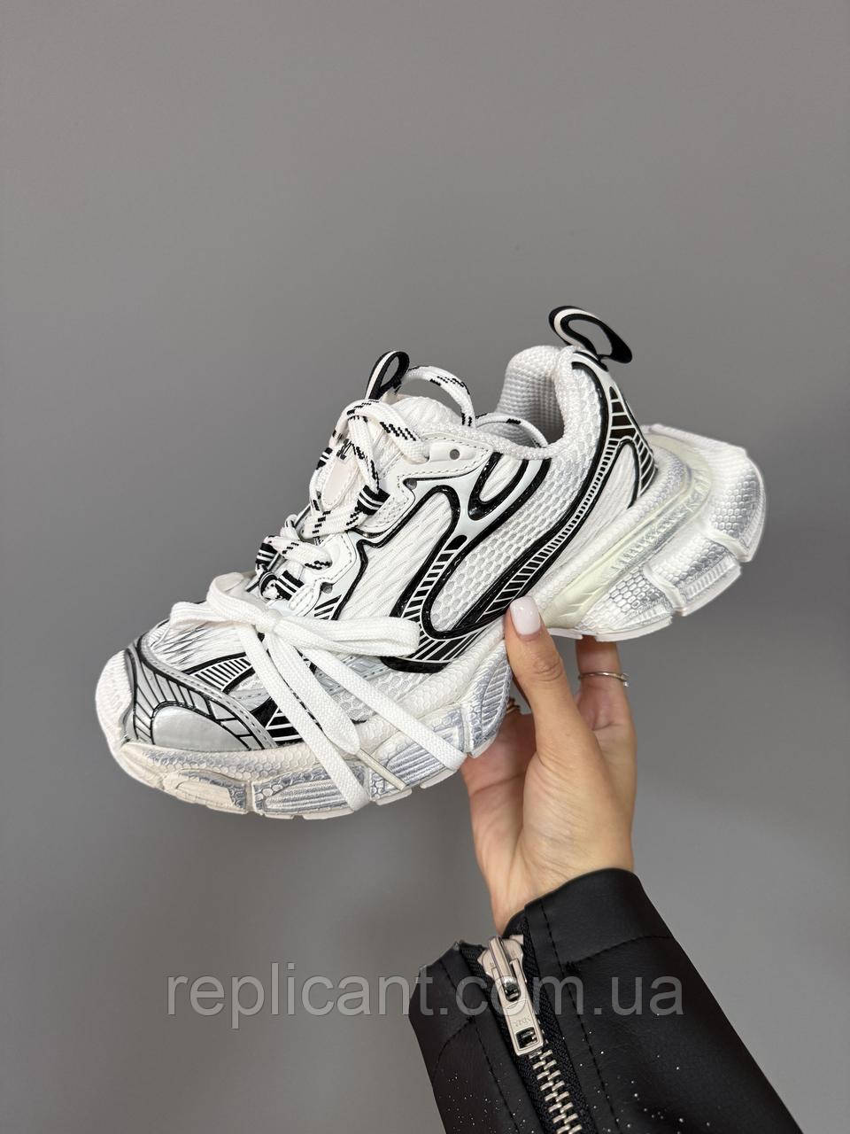 Женские кроссовки Balenciaga WHITE / BLACK premium кросівки Balenciaga, фото 1
