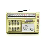 Акумуляторний компактний радіоприймач із вбудованим ліхтариком Golon-RX 382 Портативне радіо на акумуляторі, фото 2