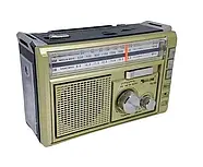 Акумуляторний компактний радіоприймач із вбудованим ліхтариком Golon-RX 382 Портативне радіо на акумуляторі, фото 4