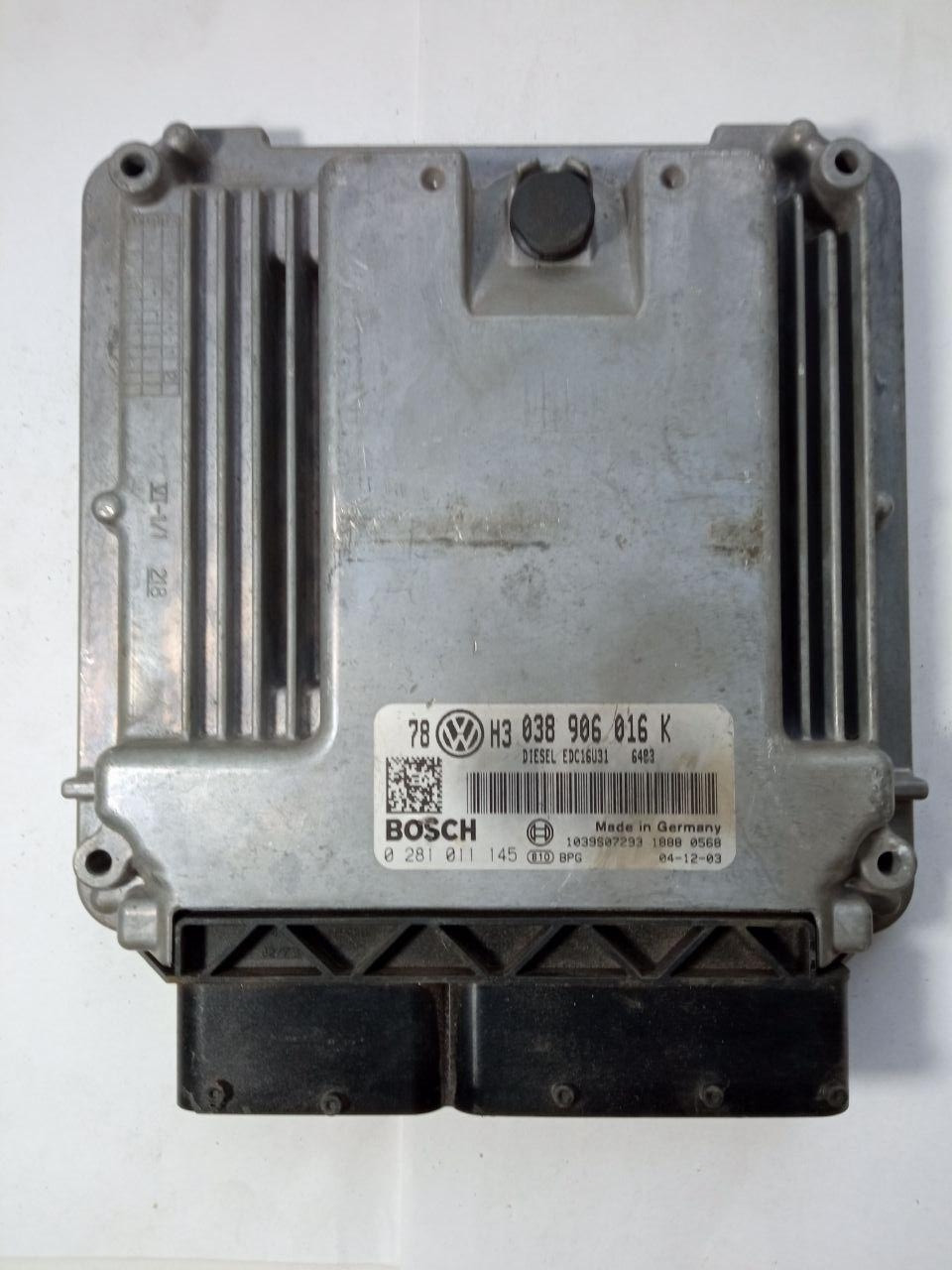 Електронний блок керування Volkswagen Bosch 0 281 011 145 / 0281011145 / 78WH3 / 038 906 016 K / 038906016K