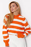 Жіночий джемпер у широку смужку, фото 5
