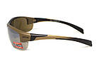 Окуляри захисні Global Vision Hercules-7 Black-Brown (drive mirror), дзеркальні коричневі в коричнево-чорній оправі, фото 8