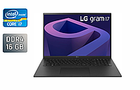 Ультрабук Б-клас LG Gram 17Z95P/ 17" 2560x1600/ i7-1195G7/ 16GB RAM/ 1000GB SSD+1000GB SSD/ Iris Xe