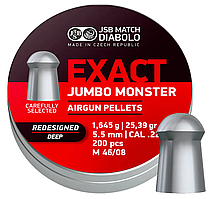 Кулі JSB Exact Jumbo Monster Redesigned DEEP 5.52мм, 1.645г, 200шт ASG