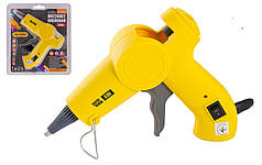 Пістолет клейовий MASTERTOOL Ø 7,2 мм 200 Вт/220 В/50 Гц 5 г/хв "Крапля-Стоп" 2 t-режима LED-індикатор 42-0514