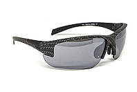 Окуляри захисні Global Vision Hercules-7 Carbon (flash mirror), дзеркальні сірі в графітовій оправі, фото 6
