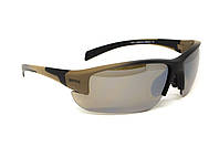 Окуляри захисні Global Vision Hercules-7 Black-Brown (drive mirror), дзеркальні коричневі в коричнево-чорній оправі, фото 3