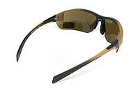 Окуляри захисні Global Vision Hercules-7 Black-Brown (drive mirror), дзеркальні коричневі в коричнево-чорній оправі, фото 6