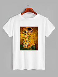 Футболка з принтом Поцілунок (Густав Клімт) (0169)