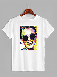 Футболка з принтом Girl Pop Art (Поп арт) (0135)