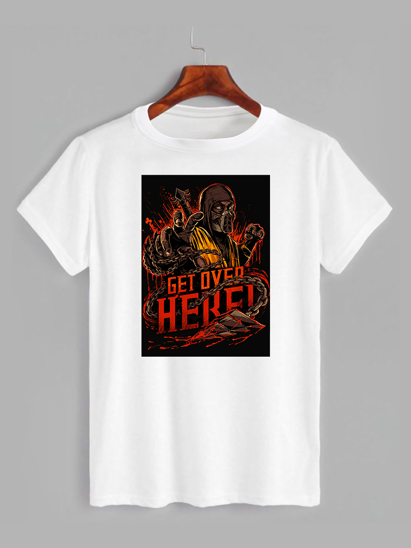 Футболка з принтом Mortal Kombat Scorpion - Мортал Комбат (1621), фото 1