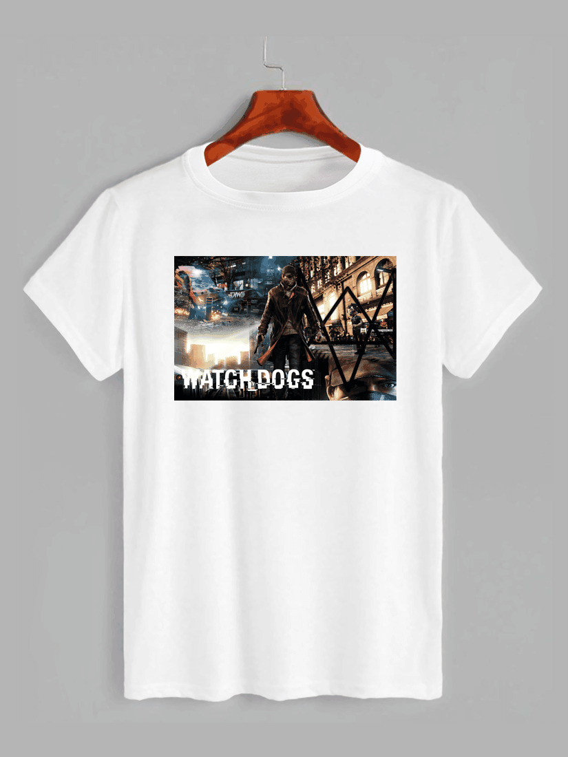 Футболка з принтом Watch dogs — фруктові пси (1635)