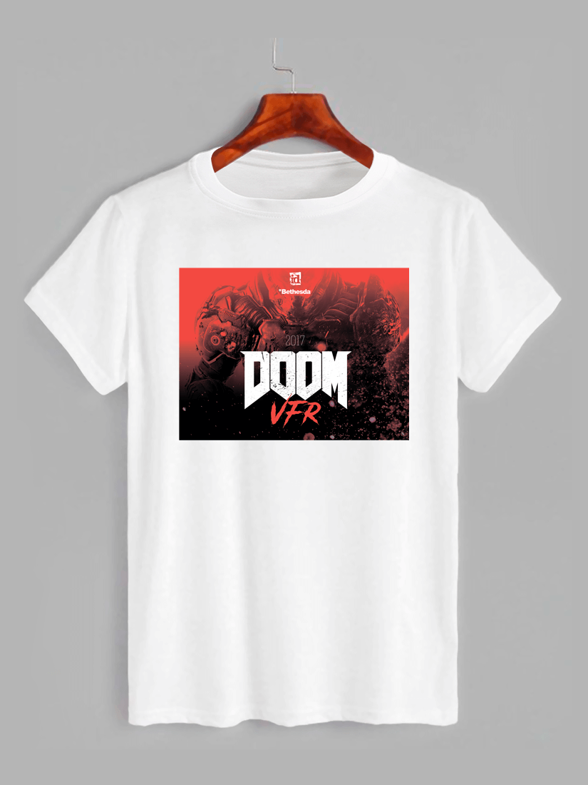 Футболка з принтом DOOM - Дум (1610)