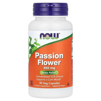 NOW Passion Flower 350 mg 90 капсул