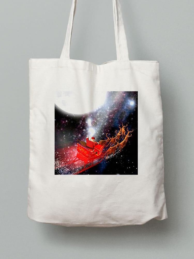 Екосумка шопер з бавовни 38х40см з принтом New Year (Новий Рік) (2107), фото 1