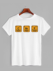 Футболка з принтом Chef по таблиці Менделєєва (0506)