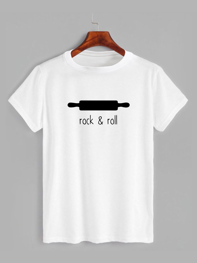 Футболка з принтом Rock and roll (0511)