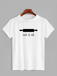 Футболка з принтом Rock and roll (0511)