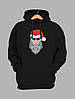 Толстовка чоловіча з новорічним принтом Santa (Санта) - 2108, фото 3