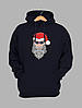 Толстовка чоловіча з новорічним принтом Santa (Санта) - 2108, фото 7