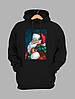Толстовка чоловіча худі з новорічним принтом Santa Claus (Санта Клаус) - 2111, фото 3
