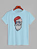Футболка чоловіча з новорічним принтом Санта хіпстер - 211205, фото 8