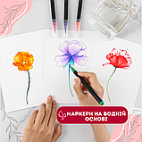 Акварельні маркери з пензликом набір 20 шт. на водній основі Touch multicolor, для скетчів і ескізів, фото 5