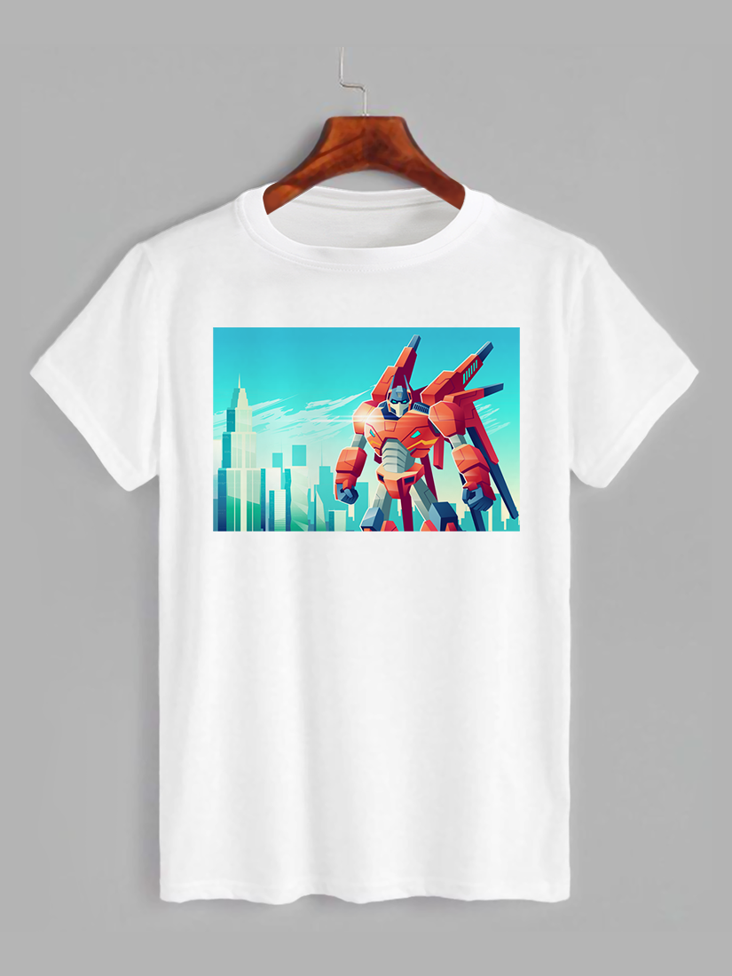 Футболка з принтом Трансформер робот-воїн (0802), фото 1