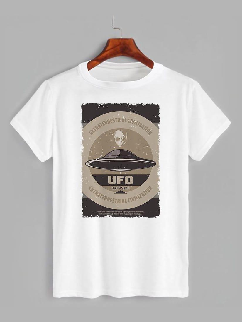 Футболка з принтом НЛО (1131), фото 1