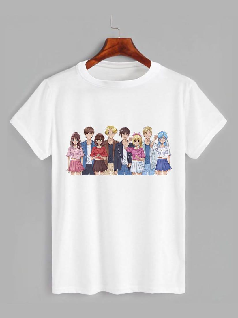 Футболка з принтом Аніме Група молодих людей (1232), фото 1