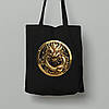 Екосумка шопер з бавовни 38х40см з принтом "Кільце дракона" (231023), фото 2