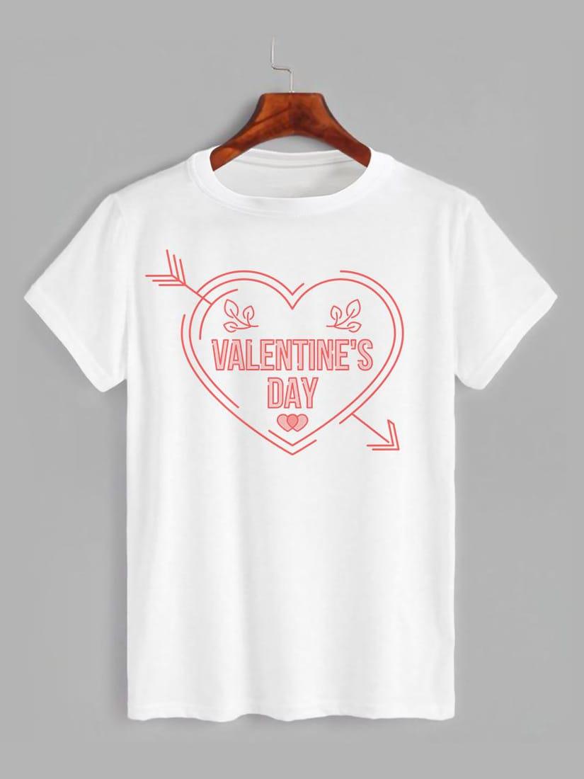 Футболка з принтом День святого Валентина (1218), фото 1