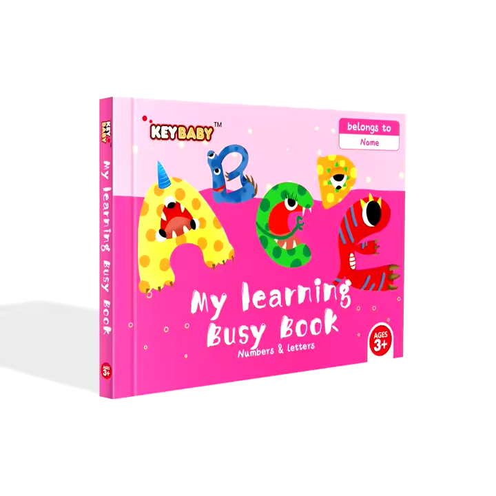 Розвивальна книга з липучками Keybaby для дітей, у кольорі Letters
