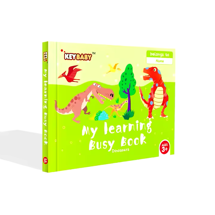 Розвивальна книга з липучками Keybaby для дітей, у кольорі Dinosaur