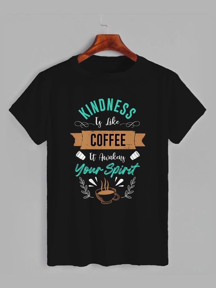 Футболка з принтом Доброта подібна каві, вона пробуджує ваш дух (1305), фото 1