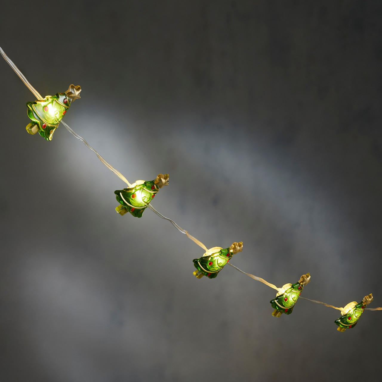 Світлодіодна гірлянда струна на батарейках Ялинки Luca Lighting 1.3м, новорічна нитка на ялинку 10LED