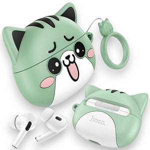 Бездротові Bluetooth навушники AirPods Hoco EW48 Бездротові дитячі блютуз навушники гарнітура, зелені